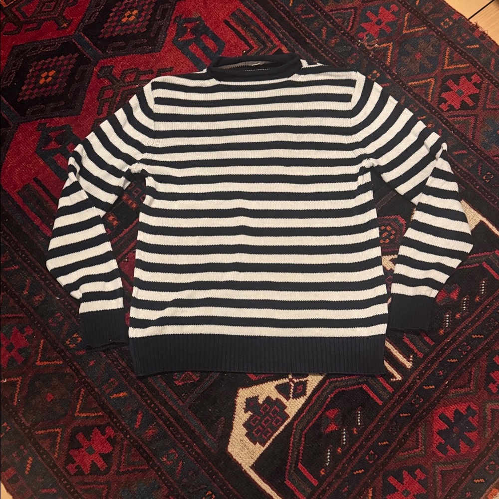 Crewcuts Navy and White Striped Sweater sz 14